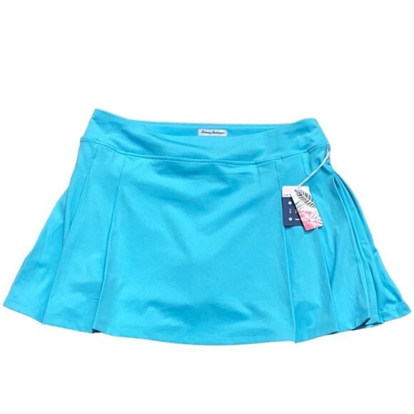 TOMMY BAHAMA NWT WOMENS OUTDOOR ACTIVE GOLF SKIRT TURQUOISE UPF 50 QUICK DRY LG - Picture 2 of 8